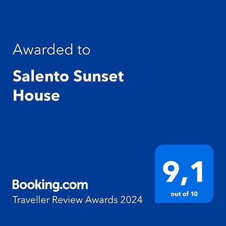 Salento Sunset House Vila Pulsano Exterior foto